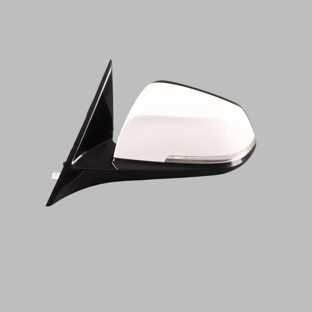 BMW 3 Series F30 F31 High Gloss Heated Left Wing Mirror N/S Alpinweiss White