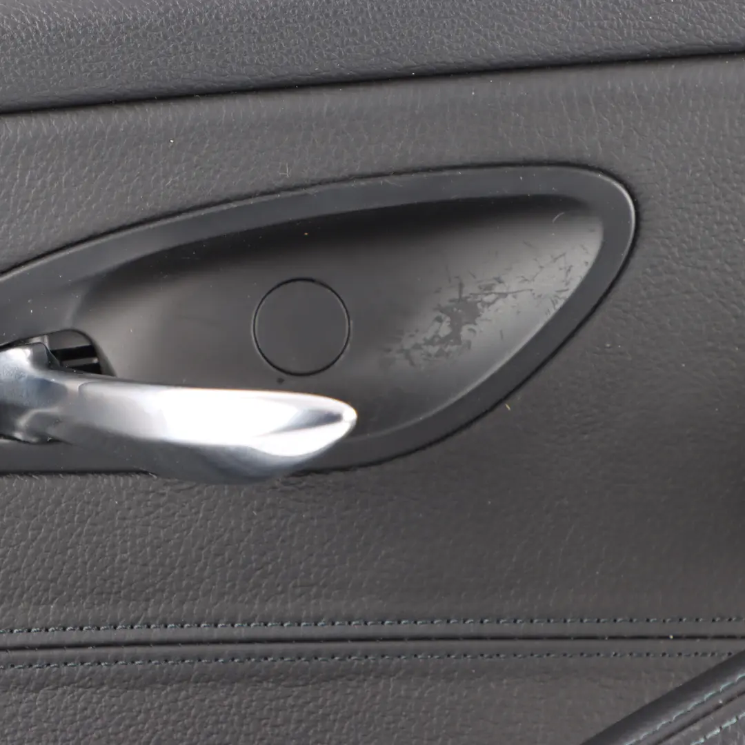BMW 6 E63 E64 Front Left N/S Door Card Trim Panel Black Leather Dakota