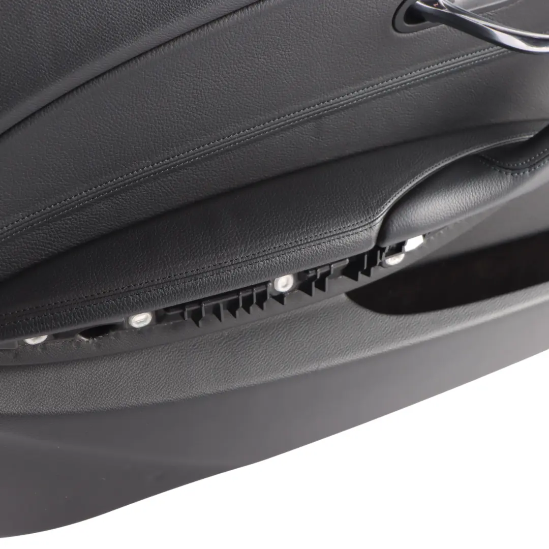 BMW 6 E63 E64 Front Left N/S Door Card Trim Panel Black Leather Dakota