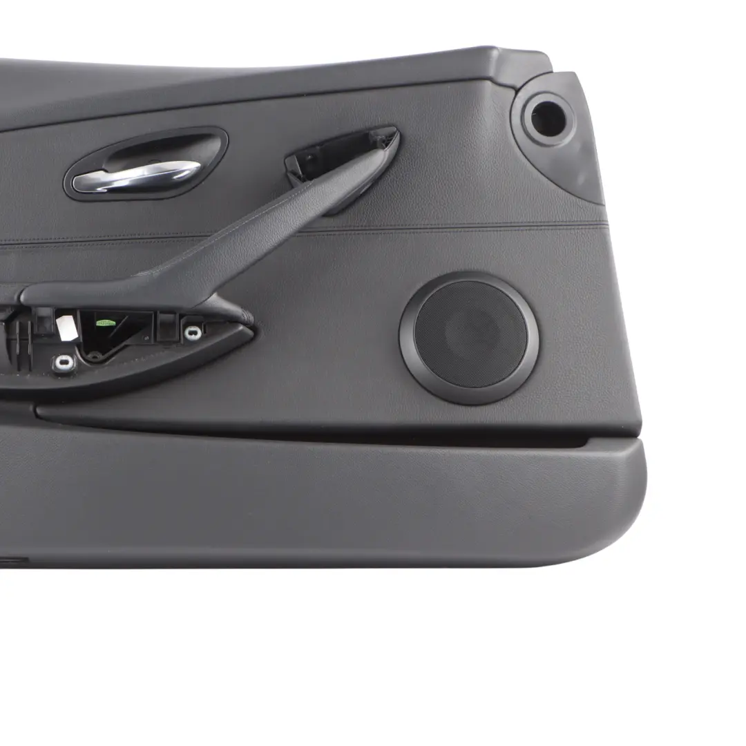 BMW 6 E63 E64 Front Left N/S Door Card Trim Panel Black Leather Dakota