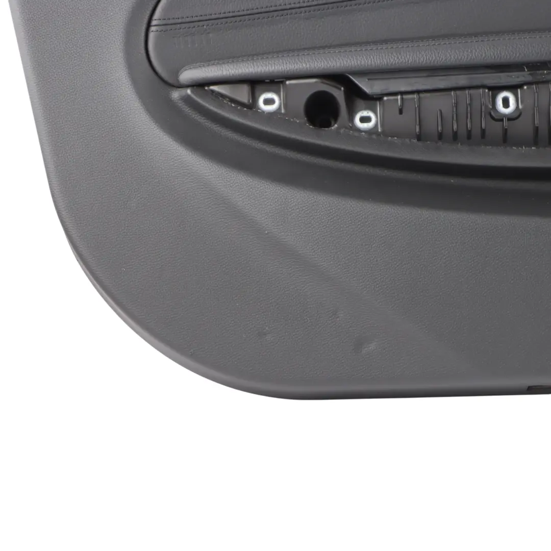 BMW 6 E63 E64 Front Left N/S Door Card Trim Panel Black Leather Dakota