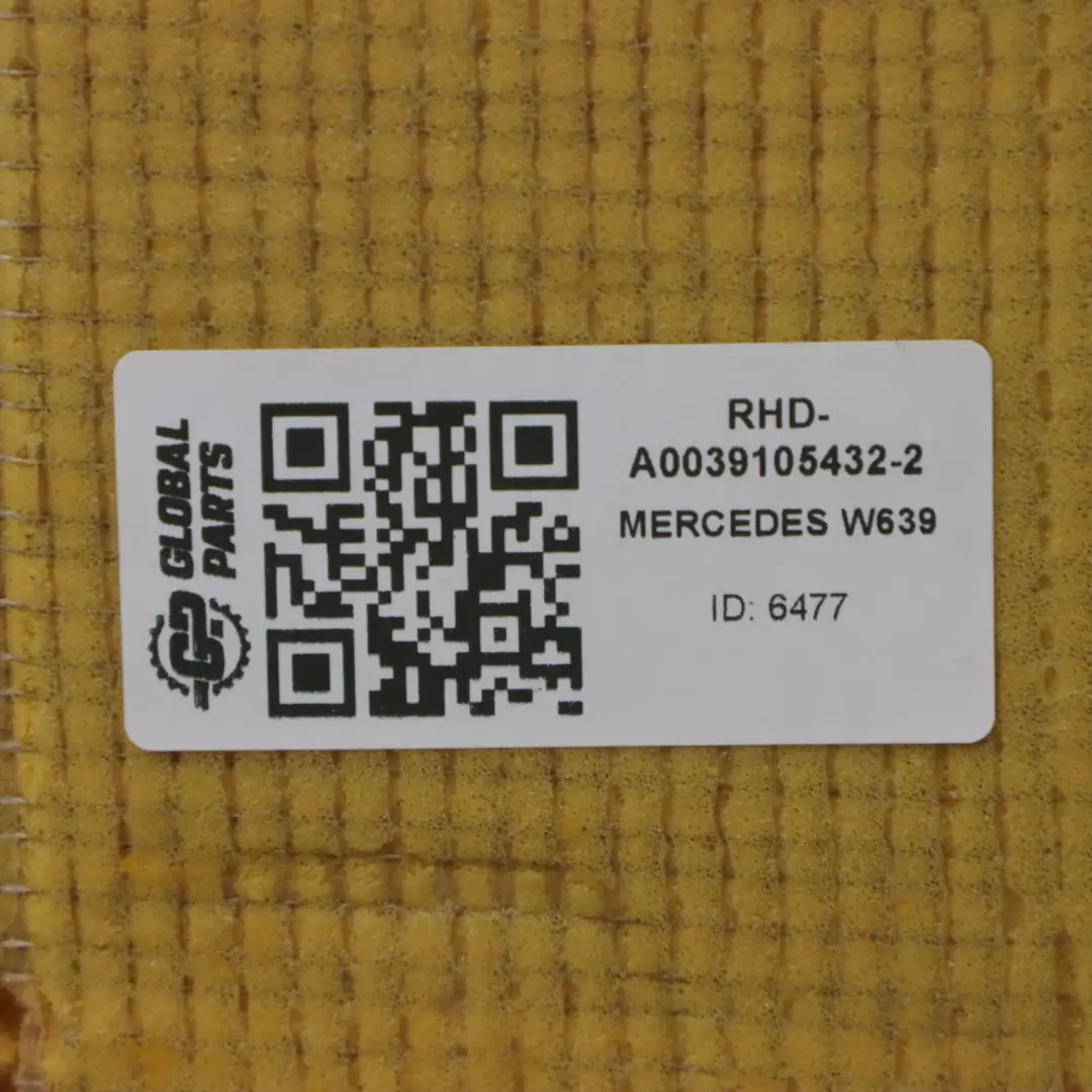 Mercedes W639 Oparcie Fotela Kierowcy Skóra A0039105432