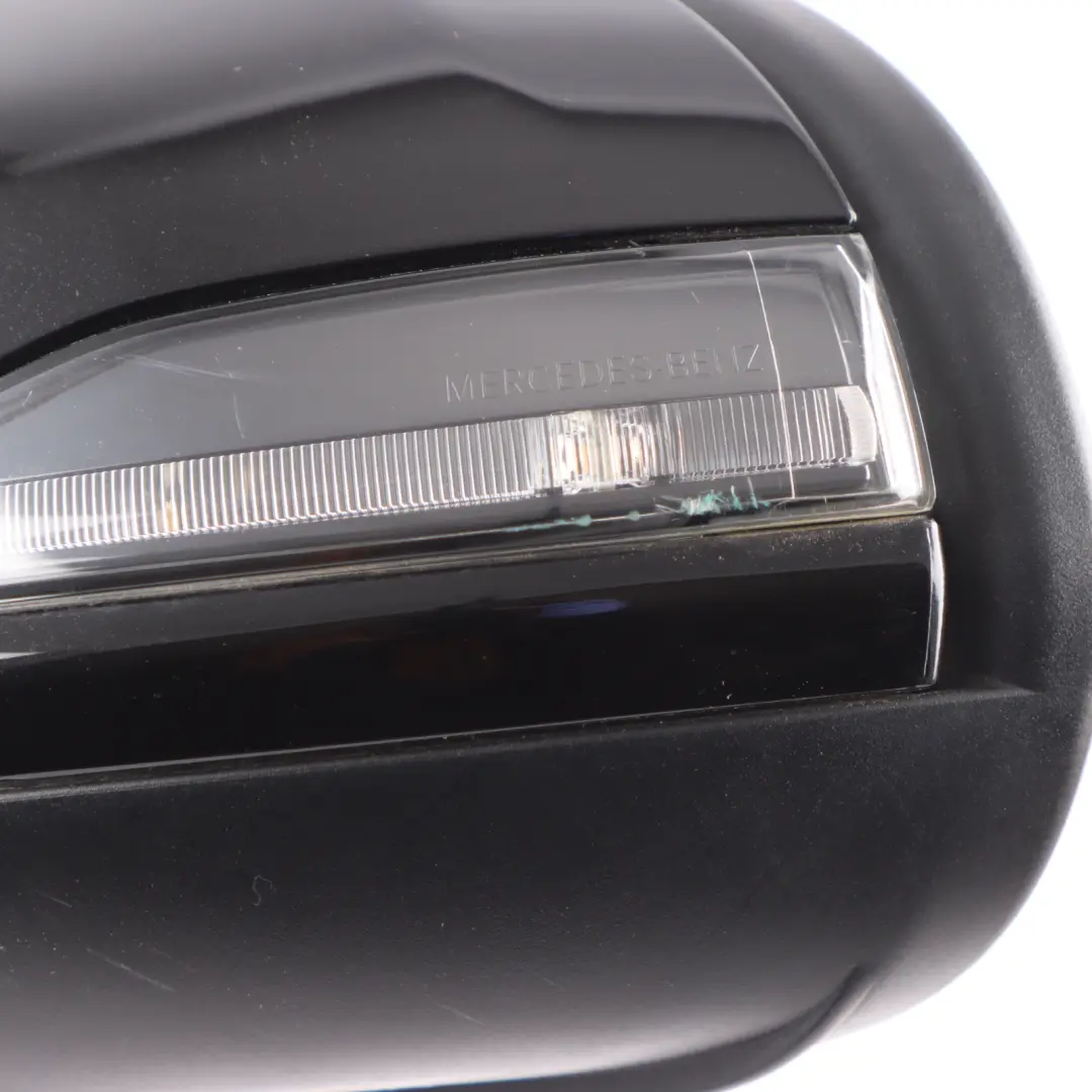 Mercedes C205 Coupe Wing Mirror Left N/S Obsidian Black Metallic - 197 