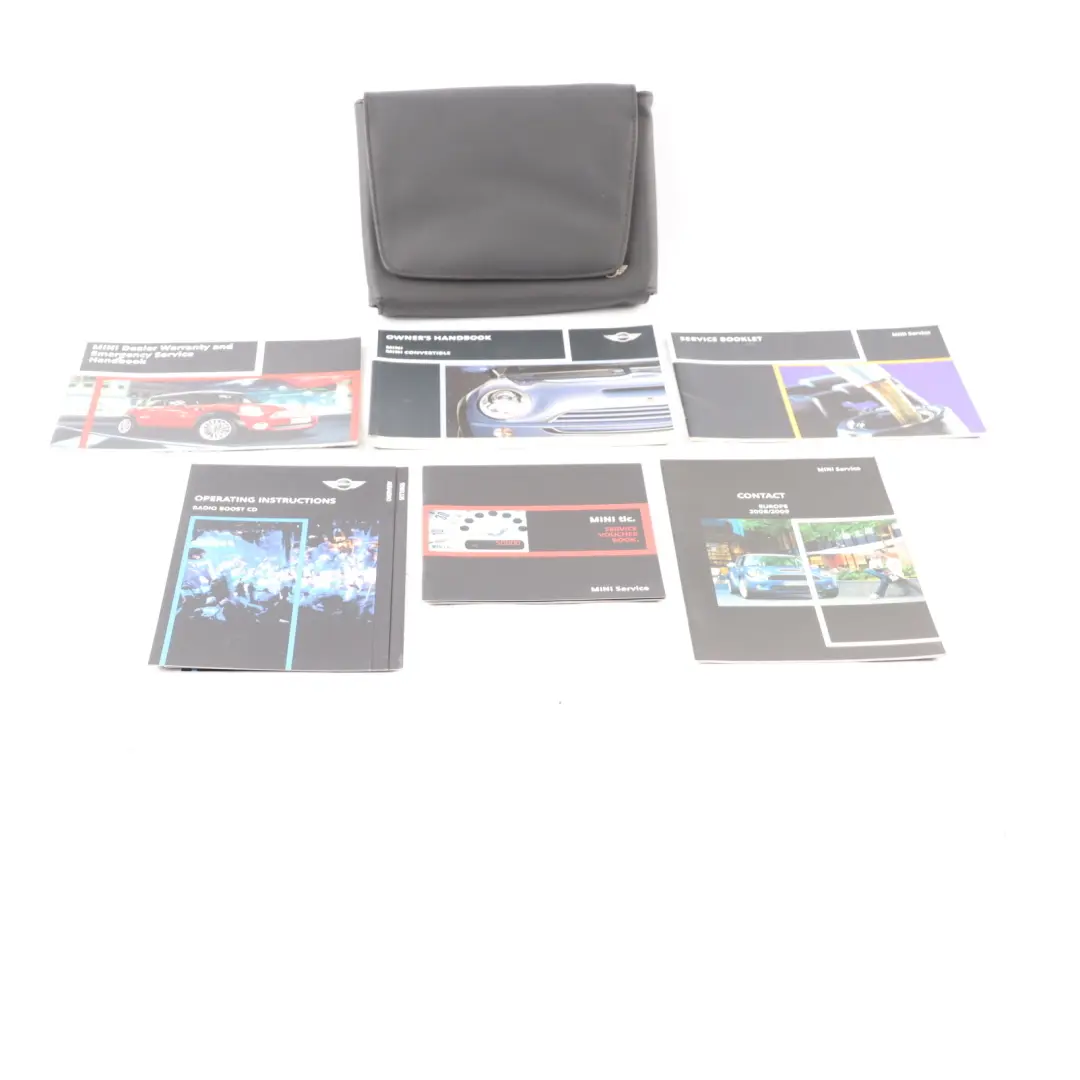 Mini R50 R52 R53 Service Booklet Owner's Handbook Set Pouch Case 0158093