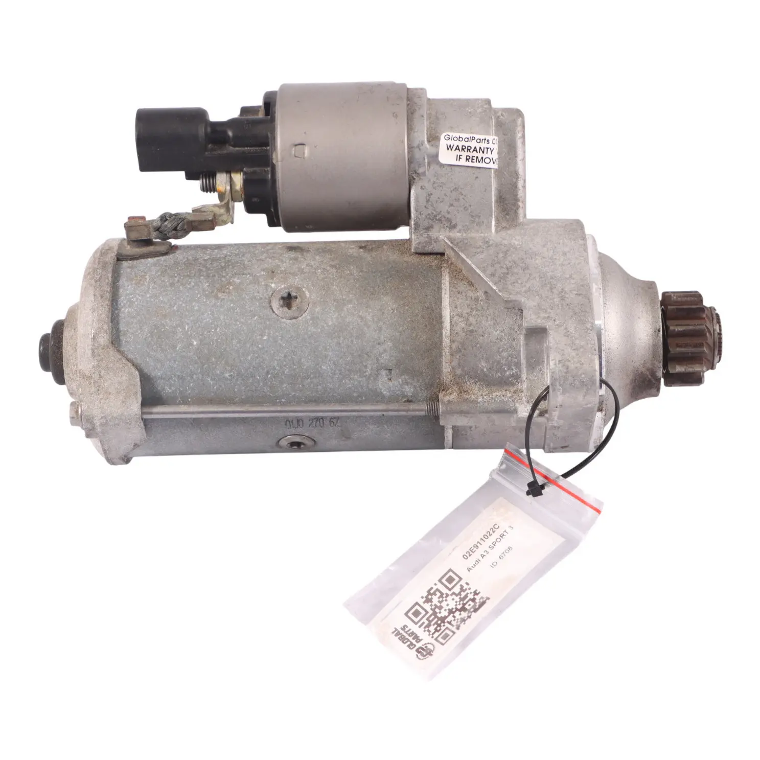 Audi A3 8V 2.0 TDI DFGA Diesel Starter Motor 02E911022C