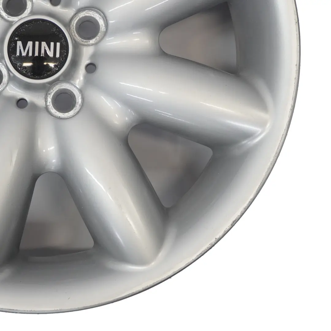 Mini One R50 R53 R55 R56 Llanta De aleacion plateada 17" 7J ET:48 S-Spoke 85