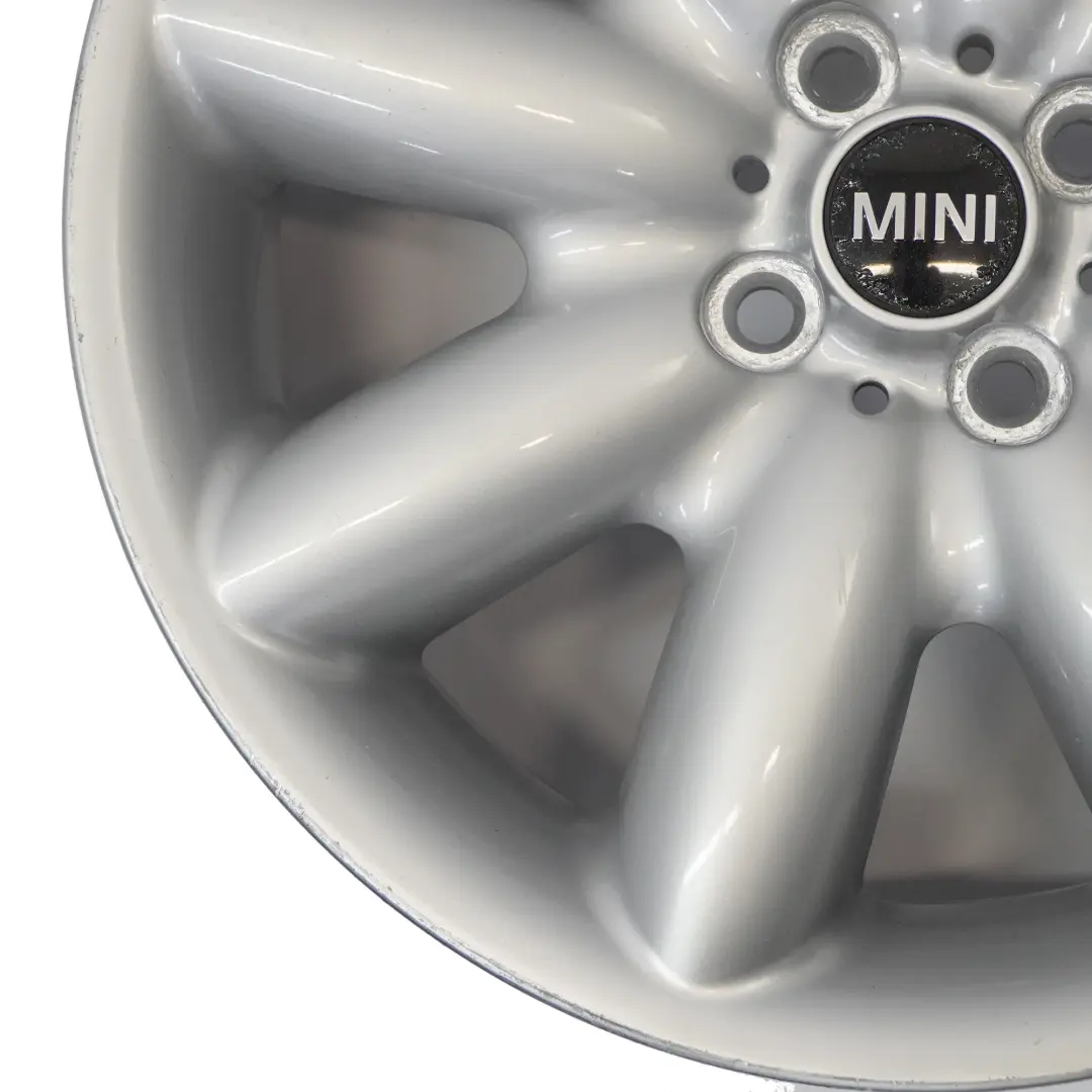 Mini One R50 R53 R55 R56 Llanta De aleacion plateada 17" 7J ET:48 S-Spoke 85