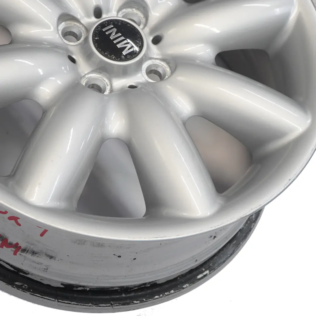 Mini One R50 R53 R55 R56 Llanta De aleacion plateada 17" 7J ET:48 S-Spoke 85