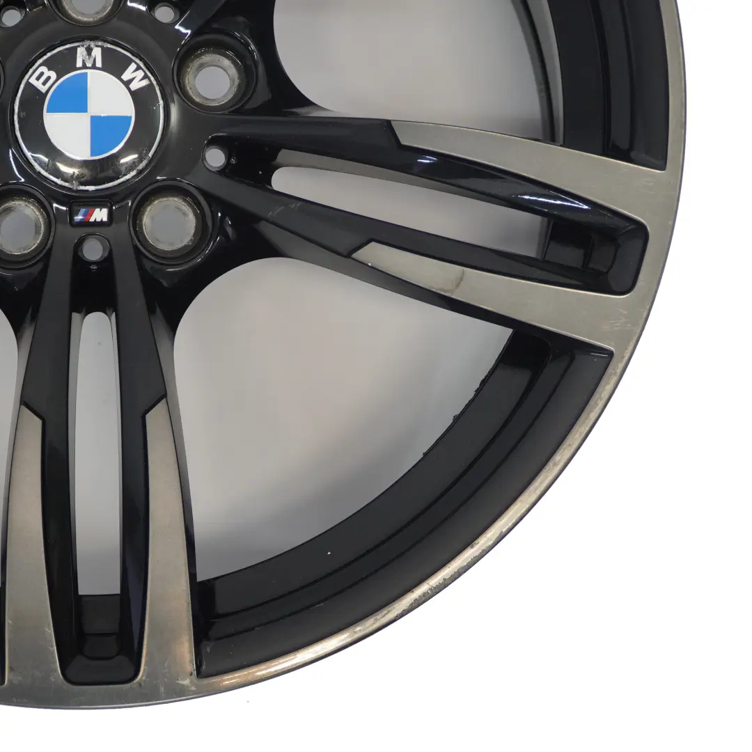 BMW F80 M3 F82 M4 Ferric Grey Front Wheel Alloy Rim 19" 9J M Double Spoke 437