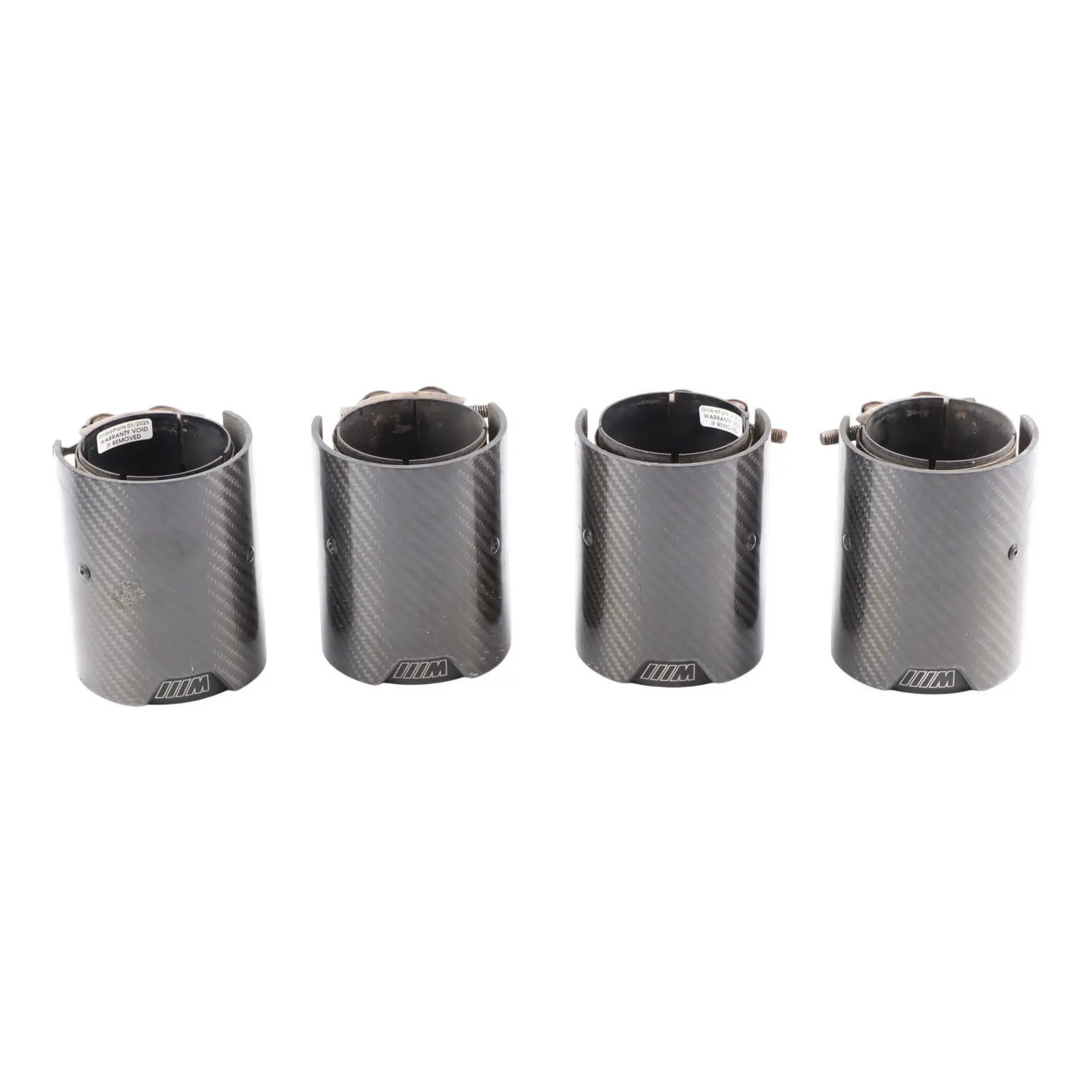 Exhaust Tips BMW F10 M5 F12 F13 M6 M Performance Muffler Pipe Black Carbon Set