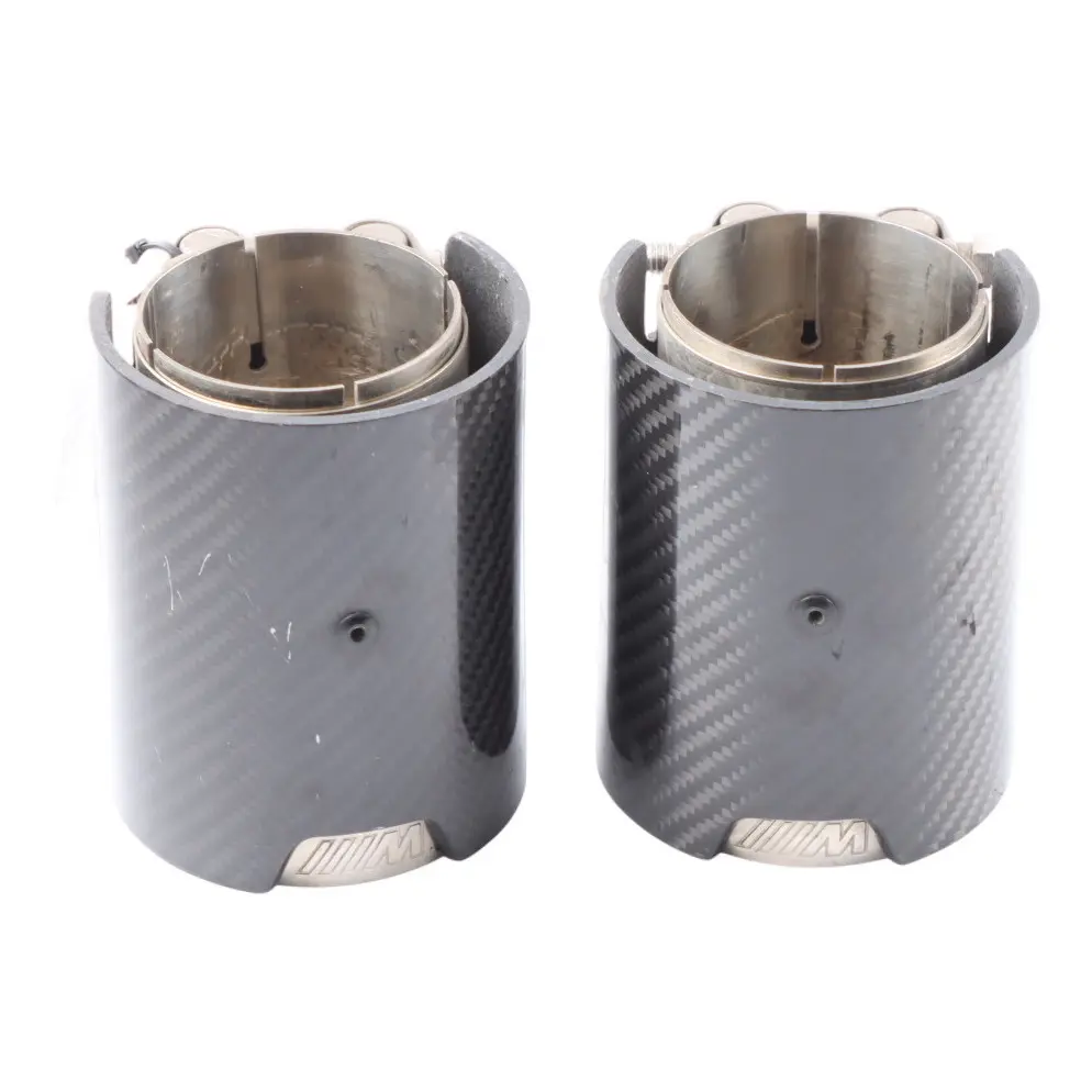 Tailpipe End Tips BMW F87 M2 F80 M3 F82 F83 M4 M Sport in Carbon 2468411 SET OF2
