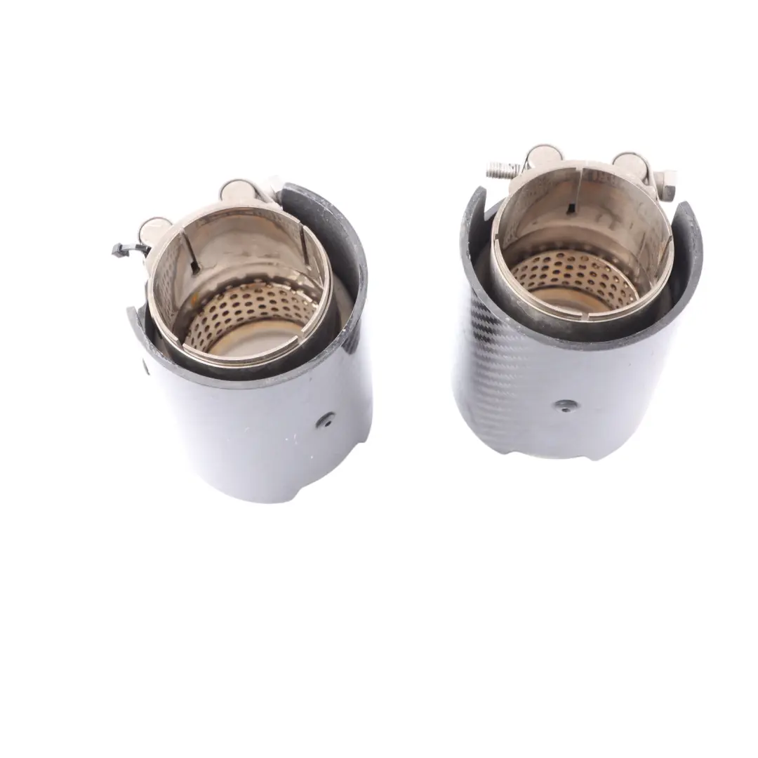 Tailpipe End Tips BMW F87 M2 F80 M3 F82 F83 M4 M Sport in Carbon 2468411 SET OF2