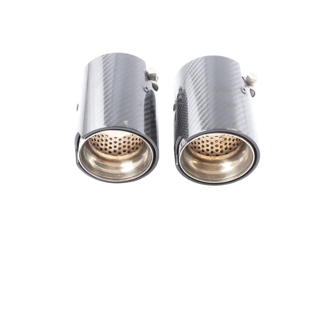 Tailpipe End Tips BMW F87 M2 F80 M3 F82 F83 M4 M Sport in Carbon 2468411 SET OF2