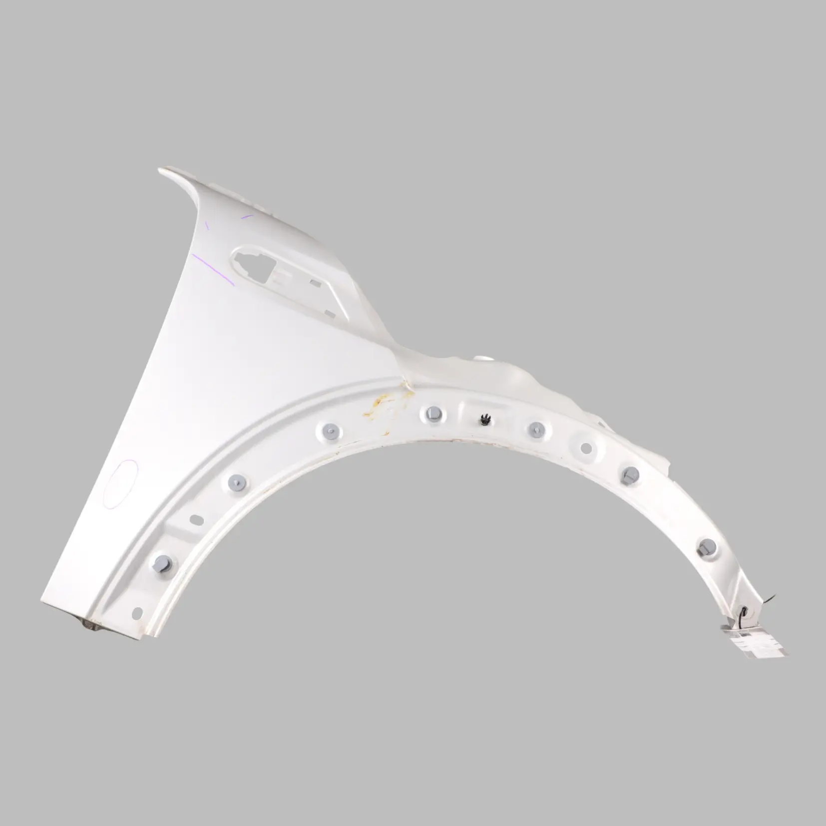 Wing Side Panel Mini R55 R56 R57 Front Right O/S White Silver Metallic - A62