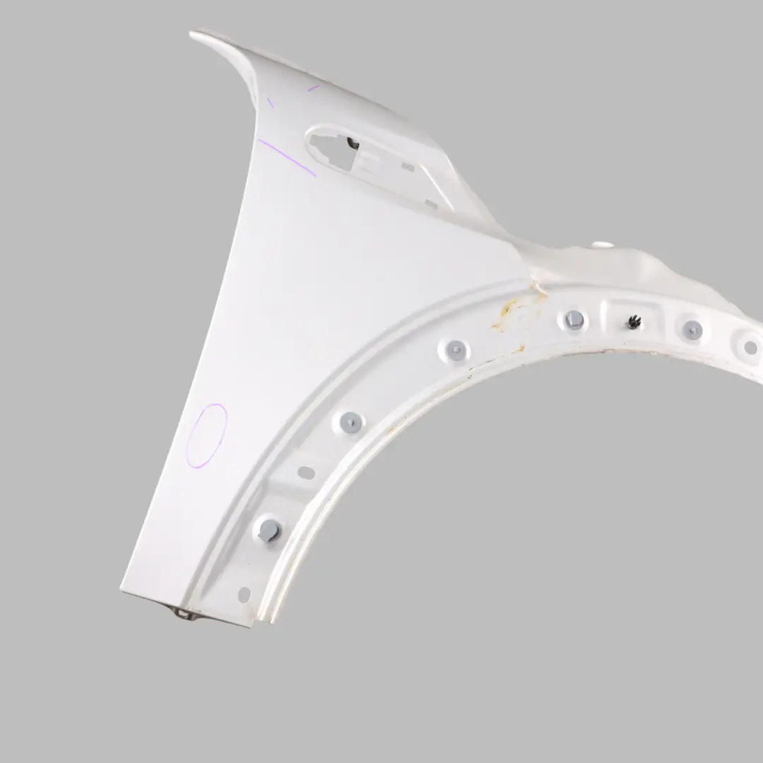 Wing Side Panel Mini R55 R56 R57 Front Right O/S White Silver Metallic - A62