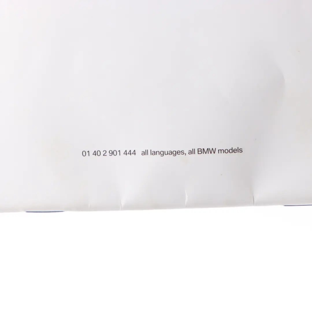 BMW E87 E90 E91 X1 E84 F10 F20 F30 Owner's Service Booklet 2901444