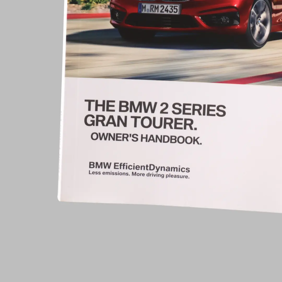 BMW F46 Gran Tourer Owner's Handbook Manual Instructions Book 2973972