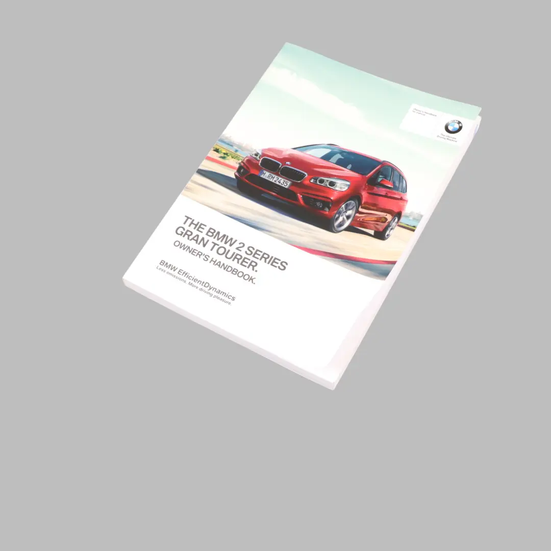 BMW F46 Gran Tourer Owner's Handbook Manual Instructions Book 2973972