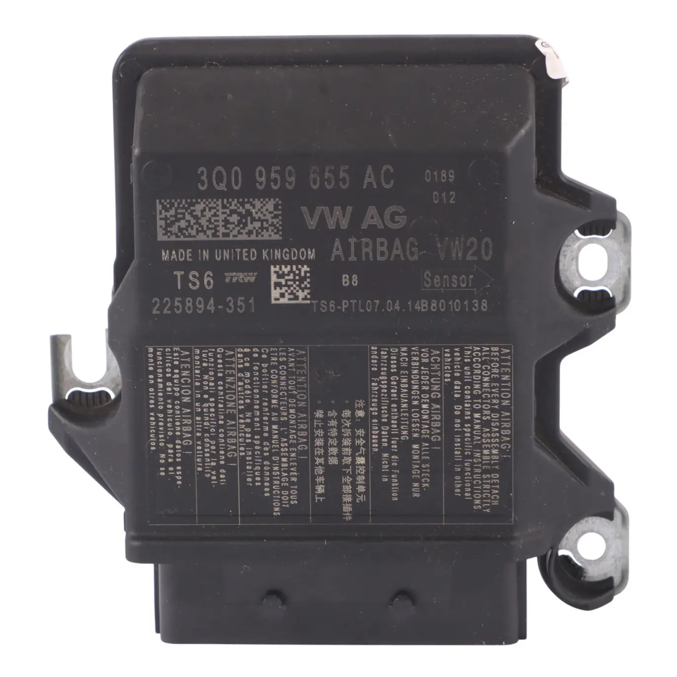 Skoda Octavia 5E Moduł Sterownik Poduszek Powietrznych ECU 3Q0959655AC