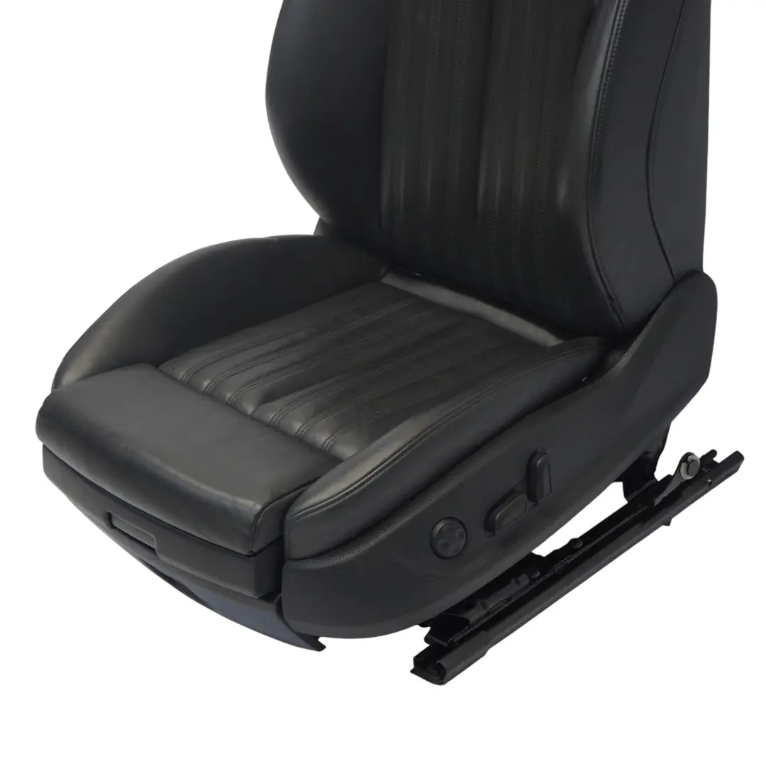 Audi A7 4G Front Sport Seat Left N/S S-Line Heated Electric Leather Soul Black