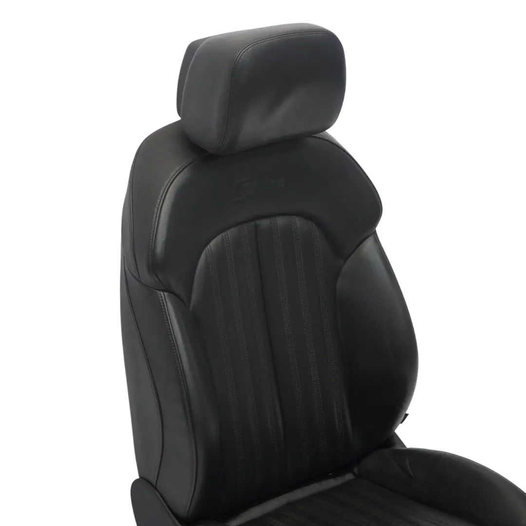 Audi A7 4G Front Sport Seat Left N/S S-Line Heated Electric Leather Soul Black