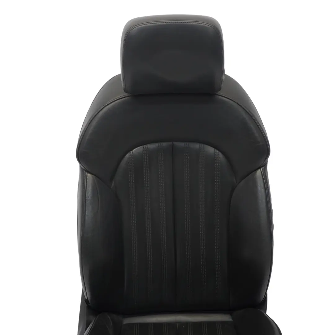 Audi A7 4G Front Sport Seat Right O/S S-Line Heated Memory Leather Soul Black