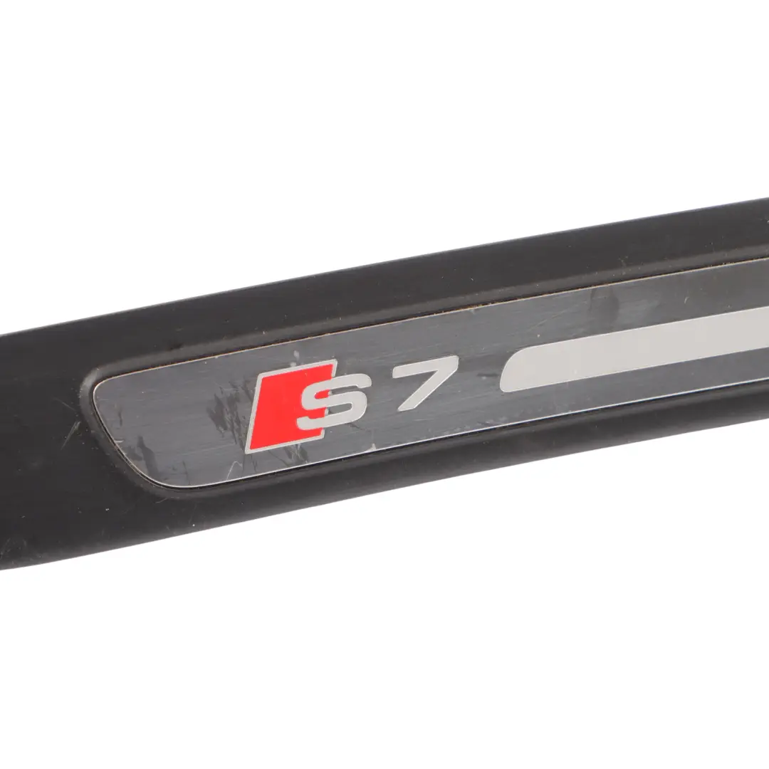 AUDI S7 4G Door Step Cover SET Sill Trim S7 Front Rear N/O/S Black 4G8853373A 