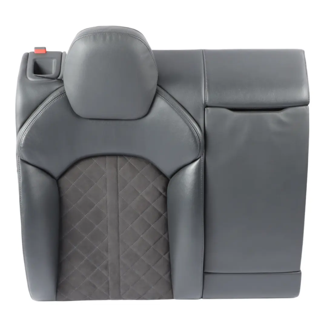 Audi S7 4G8 Rear Seat Backrest Cover Right O/S Leather Alcantara Black