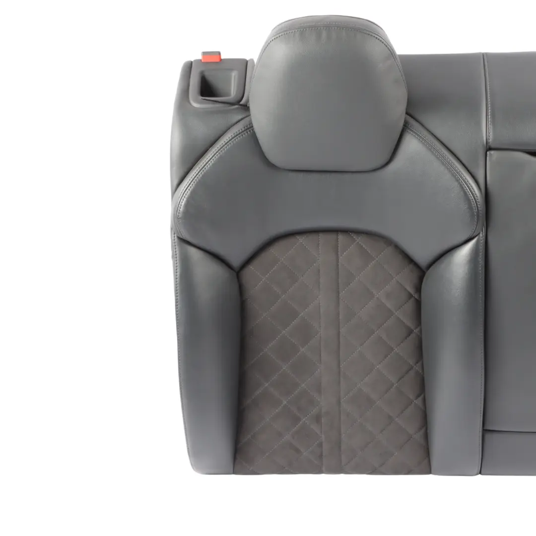 Audi S7 4G8 Rear Seat Backrest Cover Right O/S Leather Alcantara Black