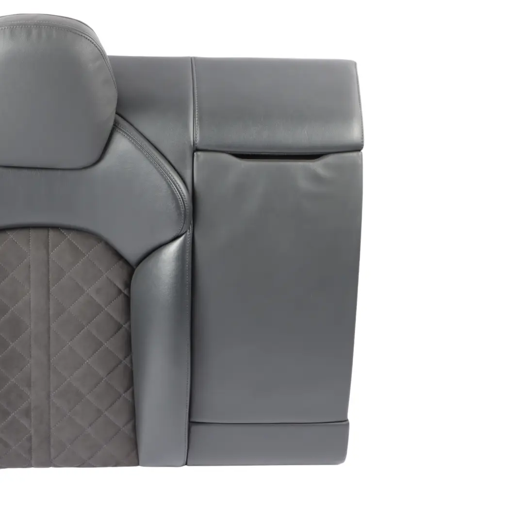 Audi S7 4G8 Rear Seat Backrest Cover Right O/S Leather Alcantara Black