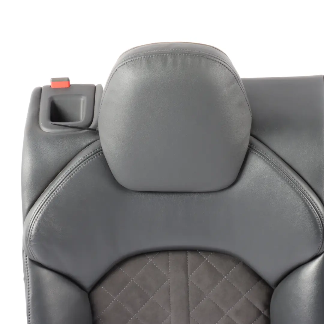 Audi S7 4G8 Rear Seat Backrest Cover Right O/S Leather Alcantara Black