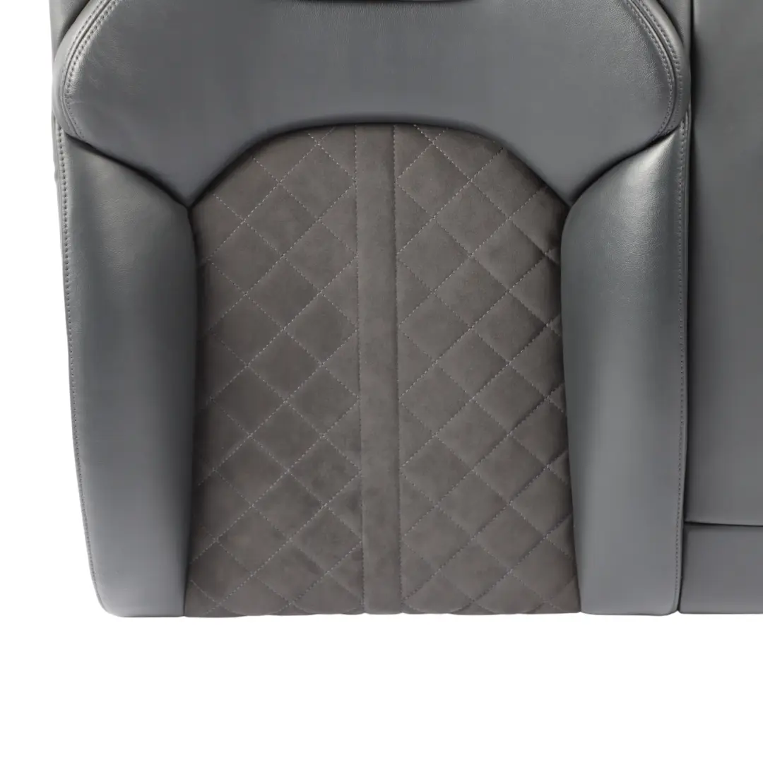 Audi S7 4G8 Rear Seat Backrest Cover Right O/S Leather Alcantara Black