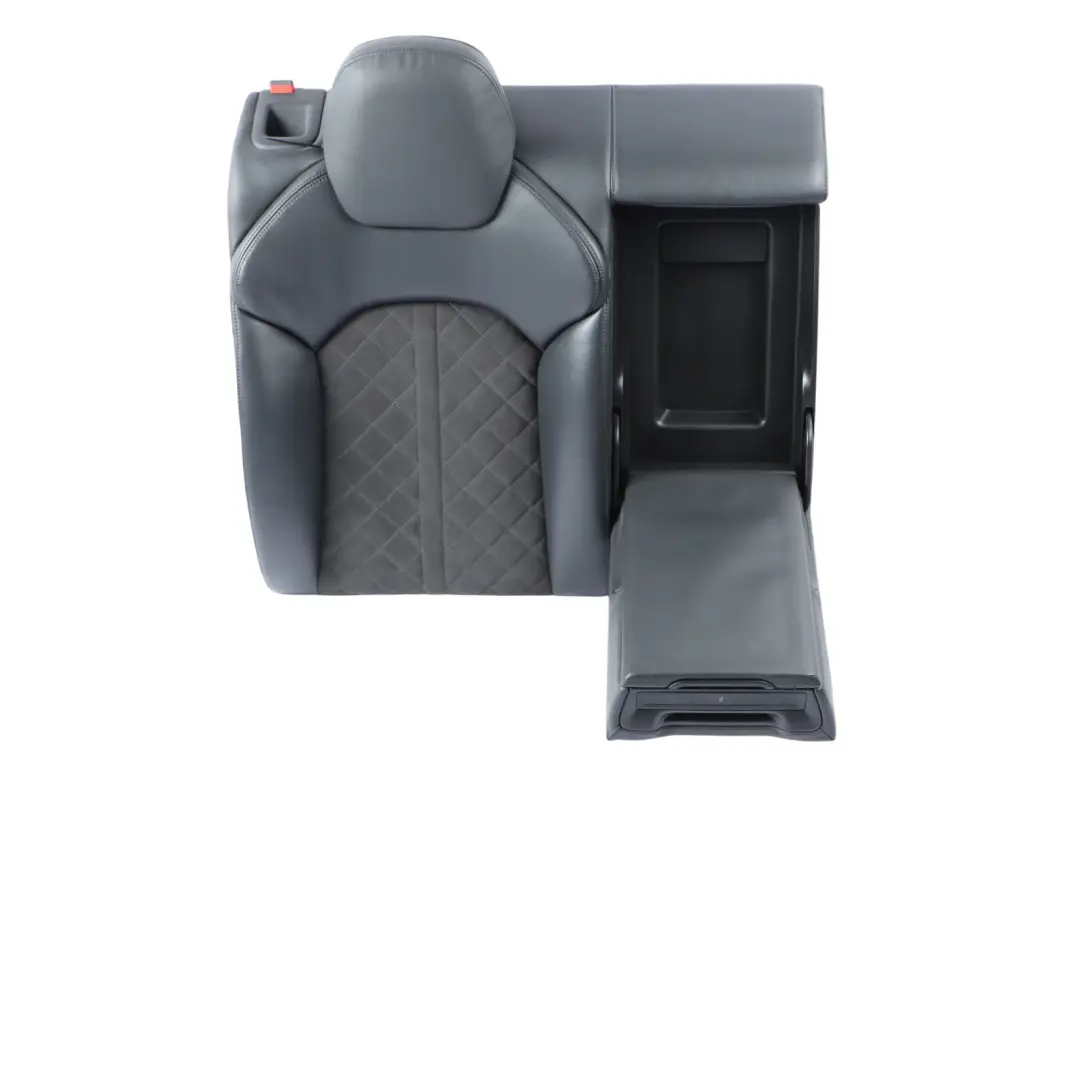 Audi S7 4G8 Rear Seat Backrest Cover Right O/S Leather Alcantara Black