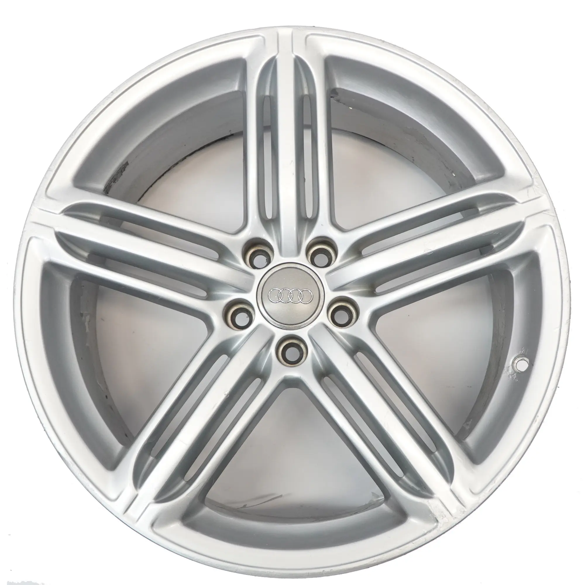 Llanta de aleación plateada Audi A7 4G A8 4H 20" 9J ET:37 Star Spoke 4H0601025T