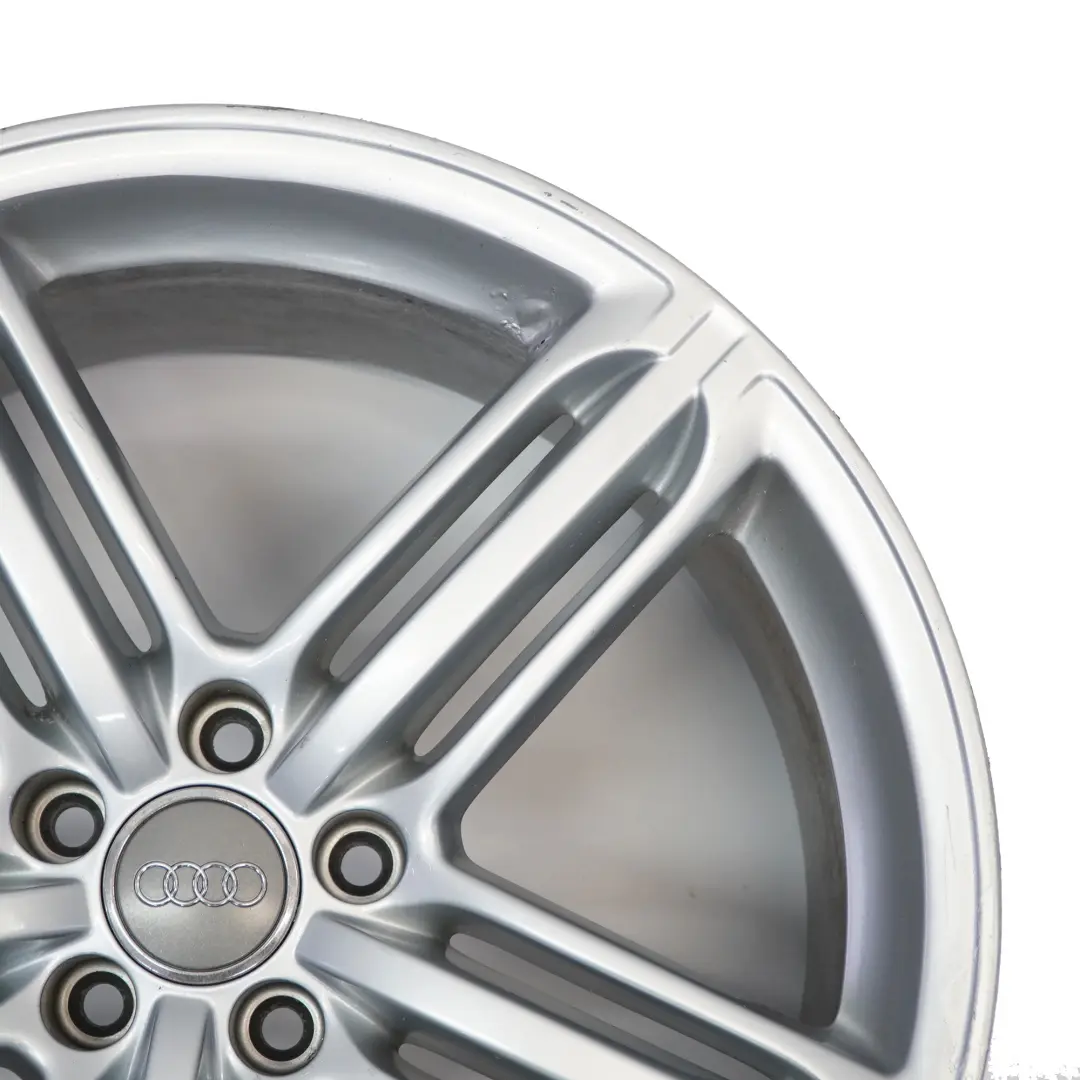 Audi A7 4G A8 4H Silver Wheel Alloy Rim 20" 9J ET:37 Star Spoke 4H0601025T