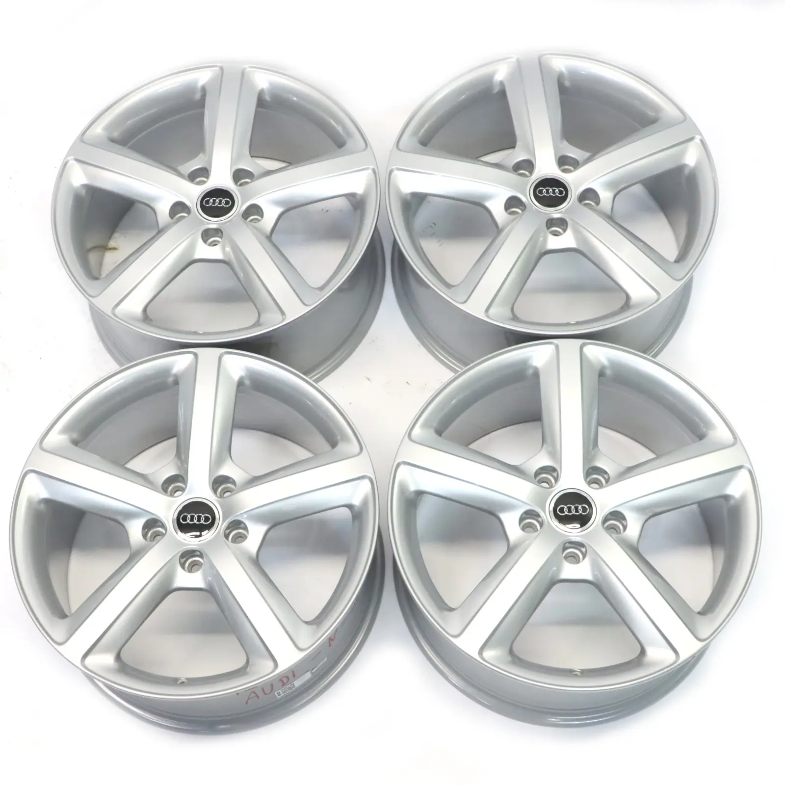 Audi Q7 4L Jantes en alliage argentées Set 20" 9J ET:60 Star Spoke 4L0601025H