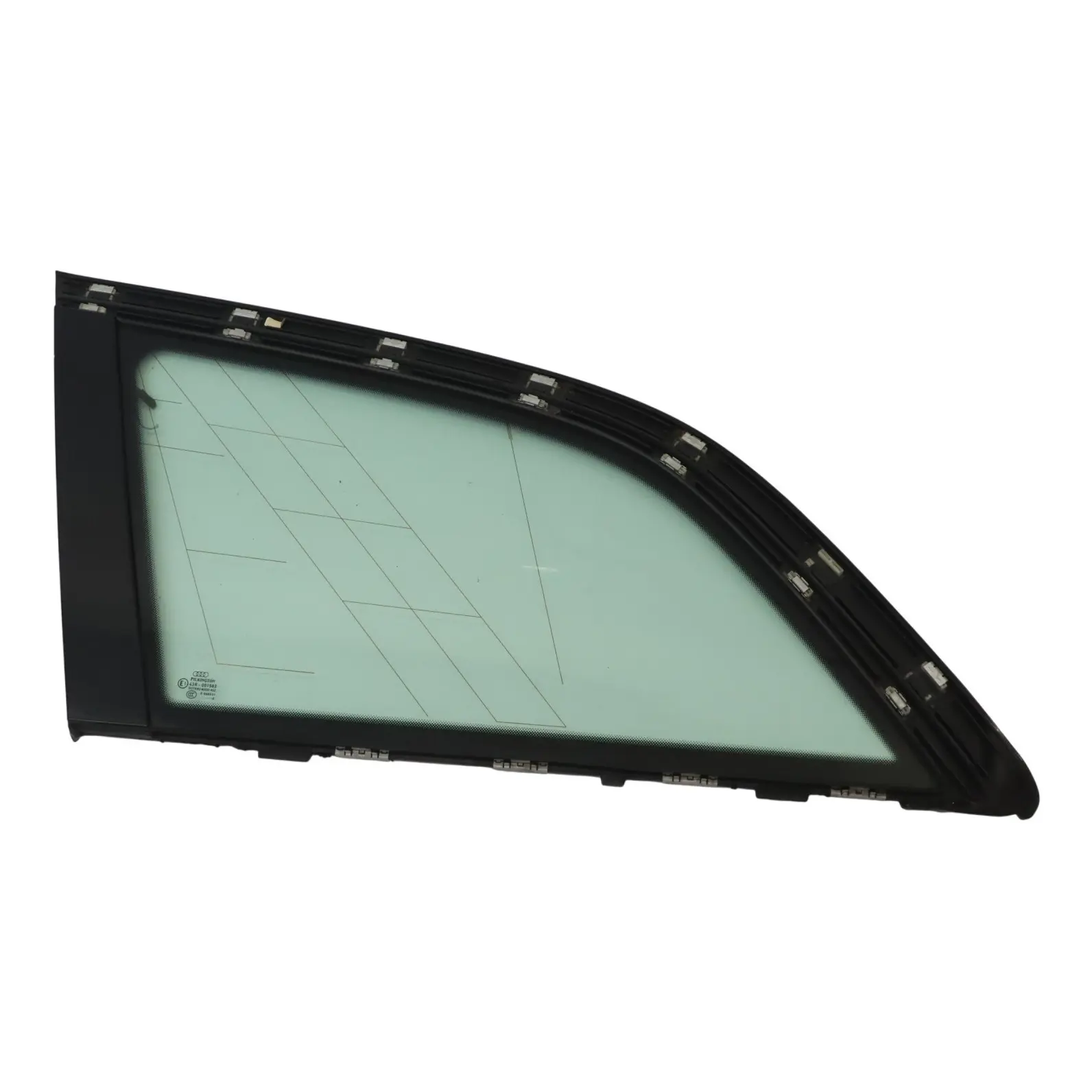 Audi Q7 4L Ventana lateral Panel trasero izquierdo Verde AS2 4L0845299