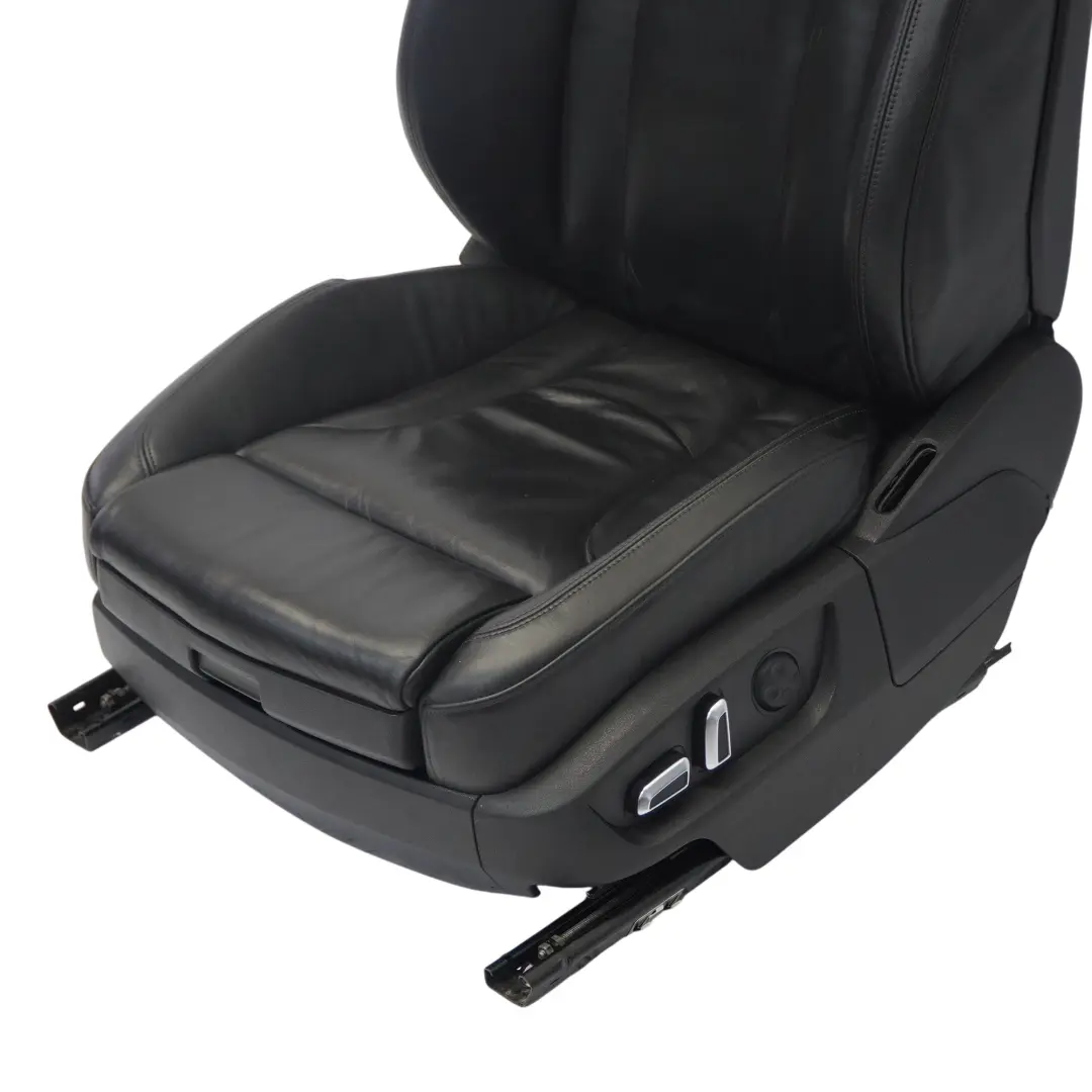 Audi Q7 4L Asiento Delantero Izquierdo S-Line Calefactable Eléctrico Cuero Negro