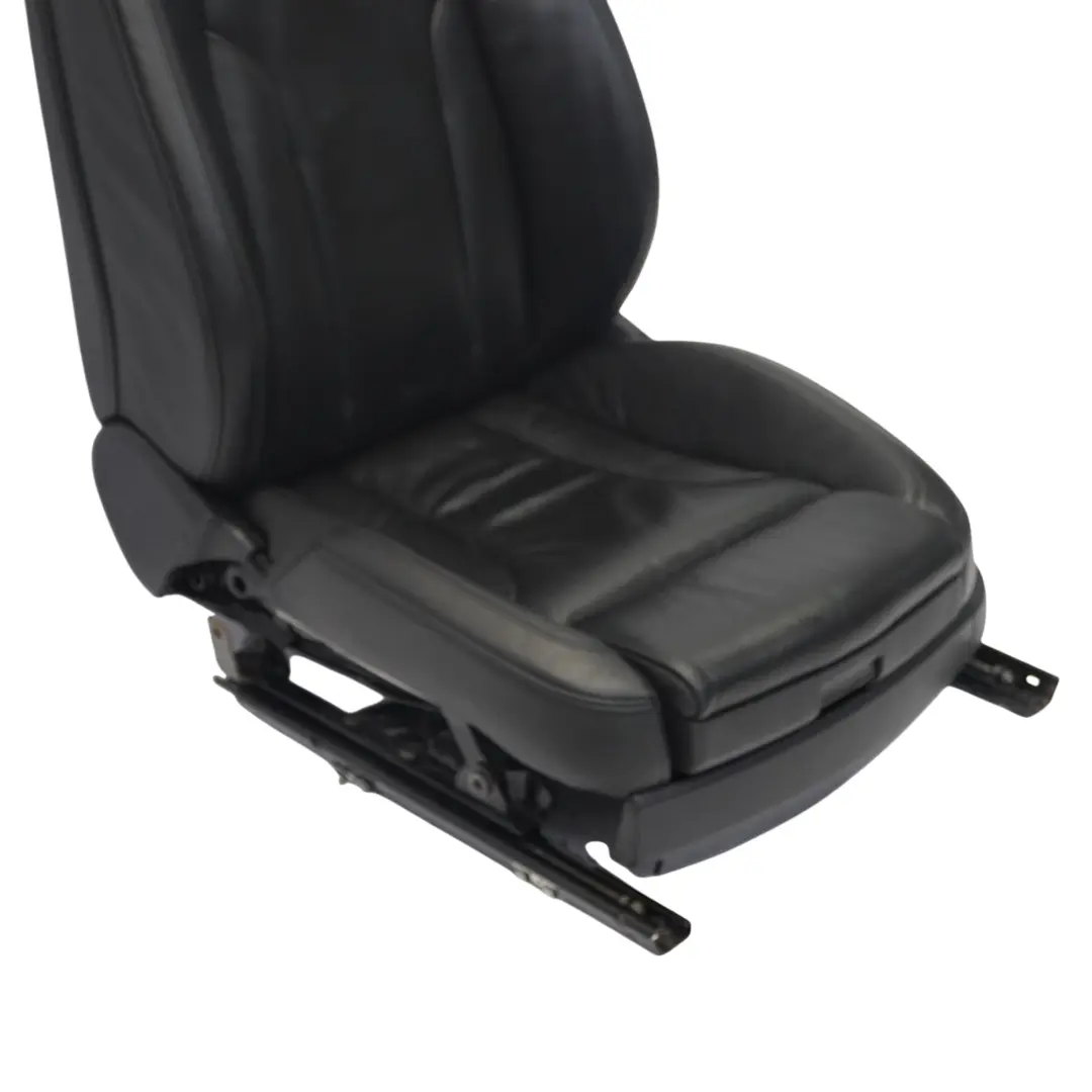 Audi Q7 4L Asiento Delantero Izquierdo S-Line Calefactable Eléctrico Cuero Negro