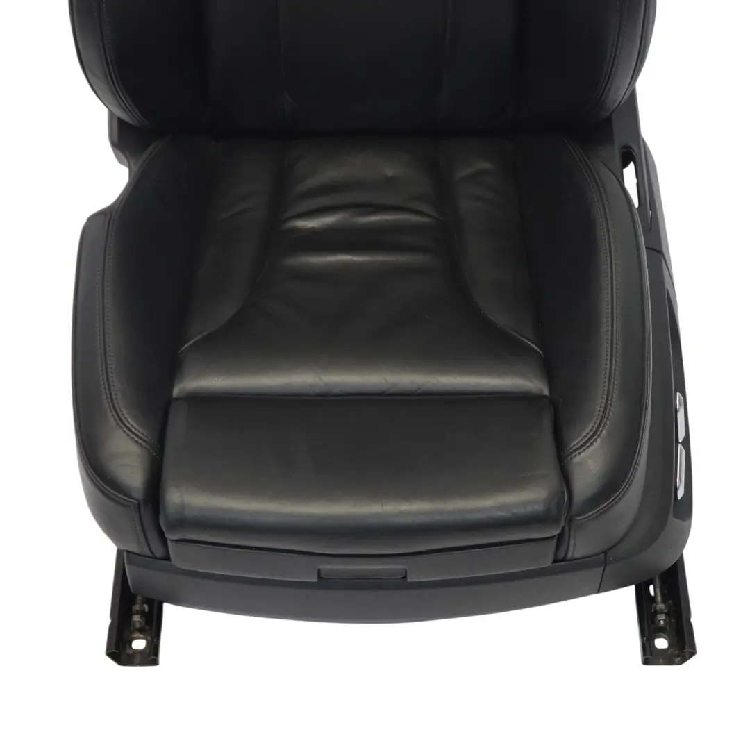 Audi Q7 4L Asiento Delantero Izquierdo S-Line Calefactable Eléctrico Cuero Negro