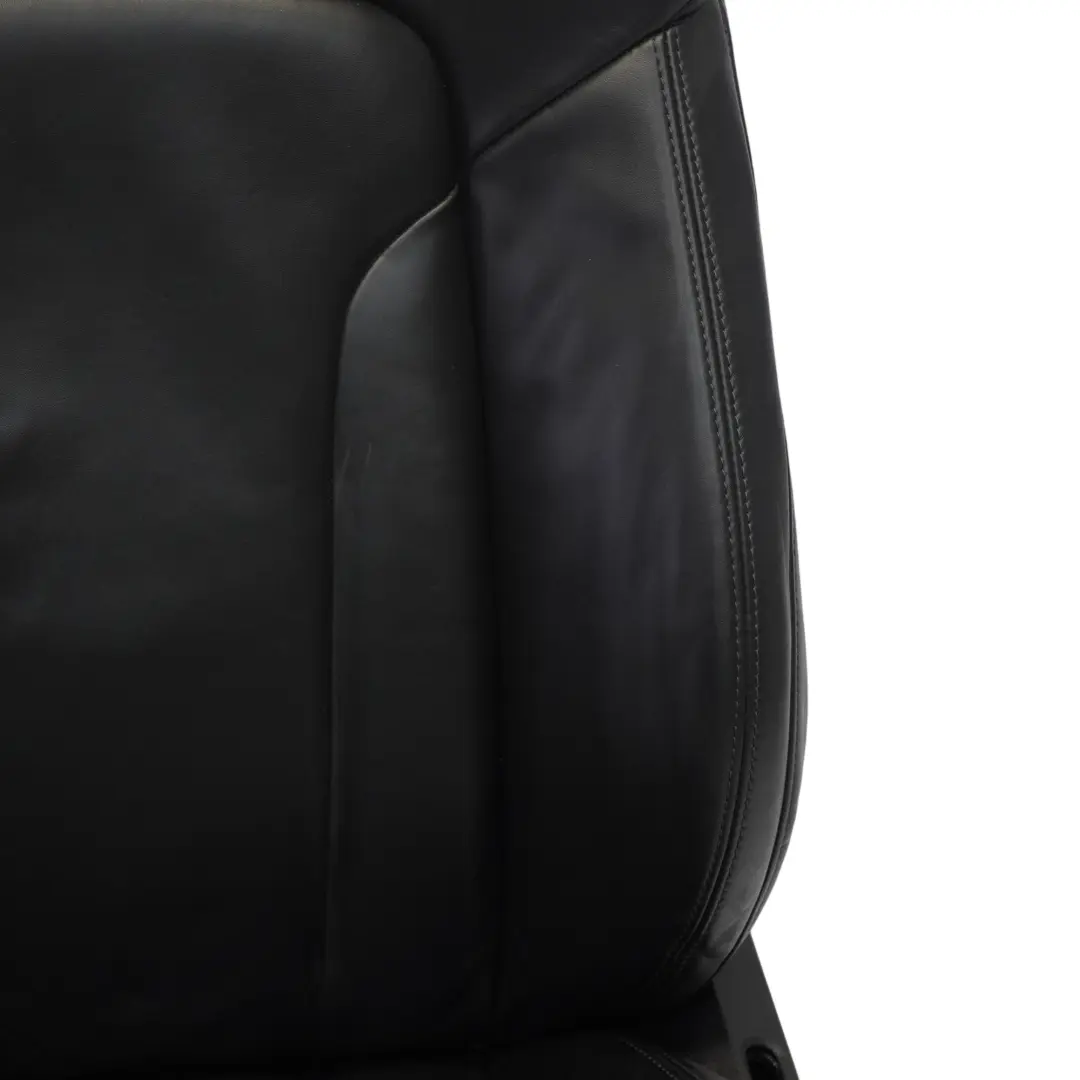 Audi Q7 4L Asiento Delantero Izquierdo S-Line Calefactable Eléctrico Cuero Negro