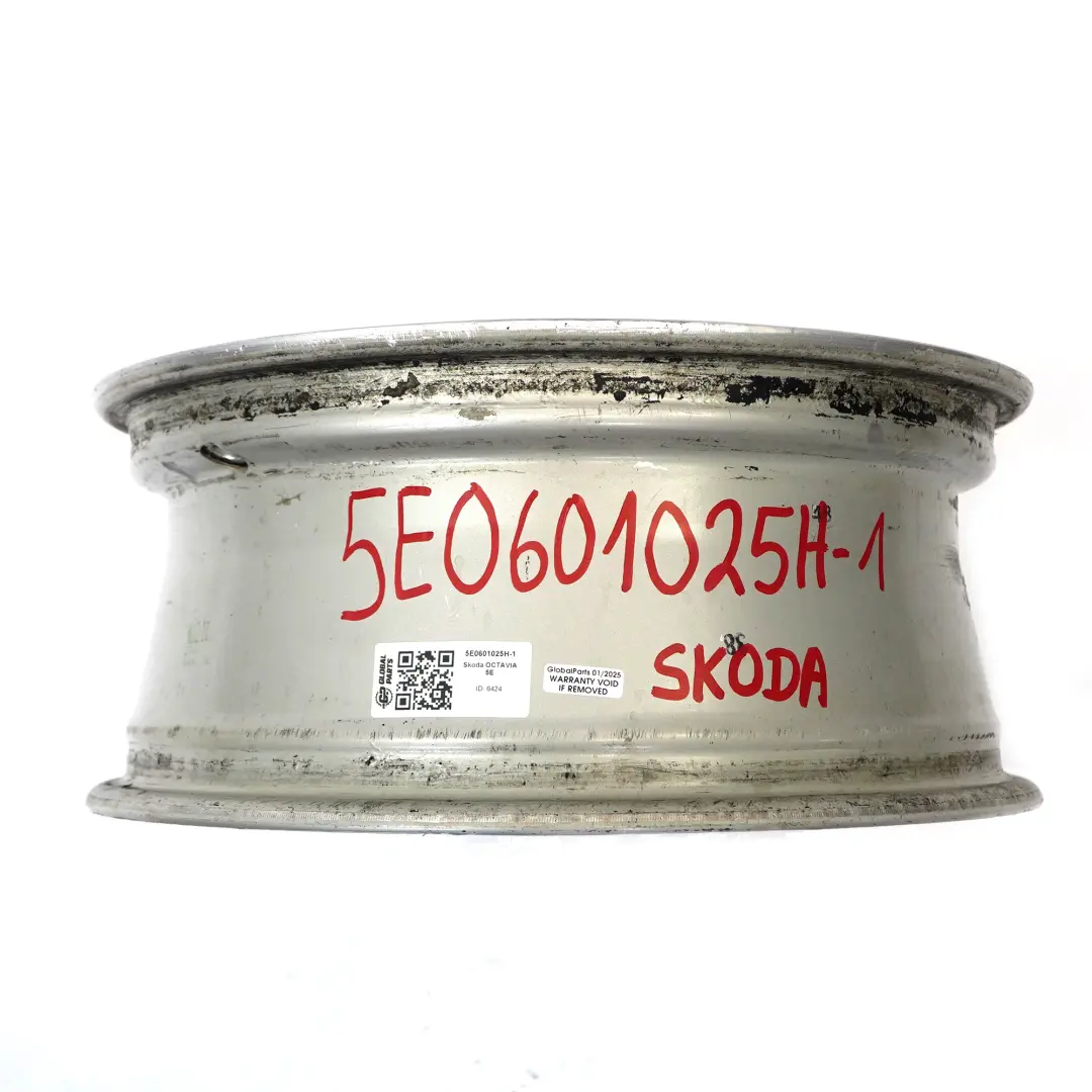 Skoda Octavia Mk3 5E Srebrna Felga Aluminiowa 16" 6,5J ET:46 5E0601025H