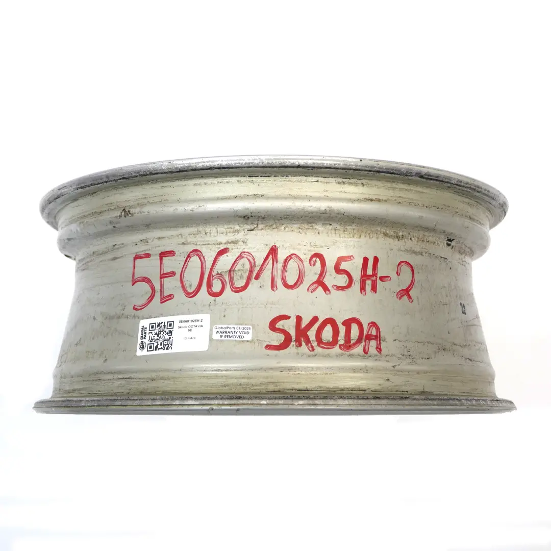 Skoda Octavia Mk3 5E Srebrna Felga Aluminiowa 16" 6,5J ET:46 5E0601025H