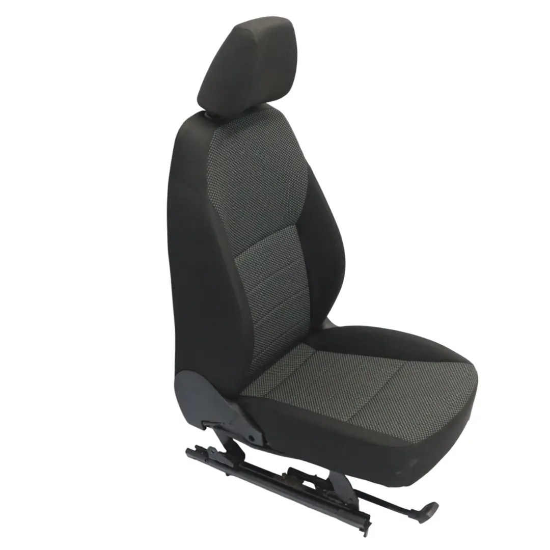 Skoda Octavia Mk3 5E Seat Front Left N/S Interior Cloth Fabric Satin Black