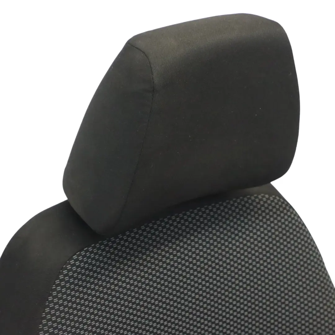 Skoda Octavia Mk3 5E Seat Front Left N/S Interior Cloth Fabric Satin Black