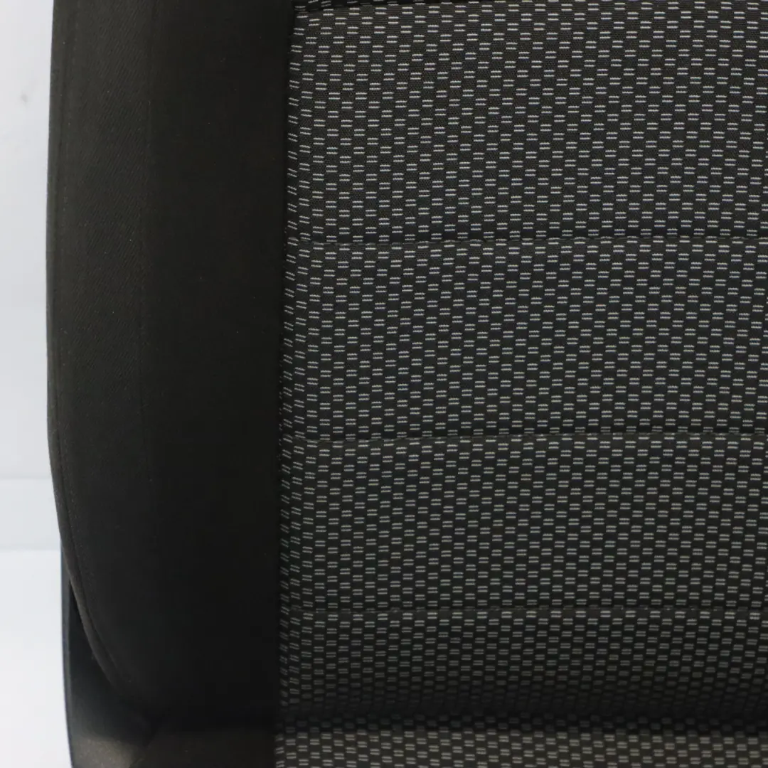 Skoda Octavia Mk3 5E Seat Front Left N/S Interior Cloth Fabric Satin Black