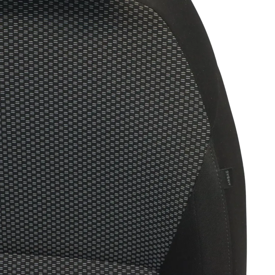 Skoda Octavia Mk3 5E Seat Front Left N/S Interior Cloth Fabric Satin Black