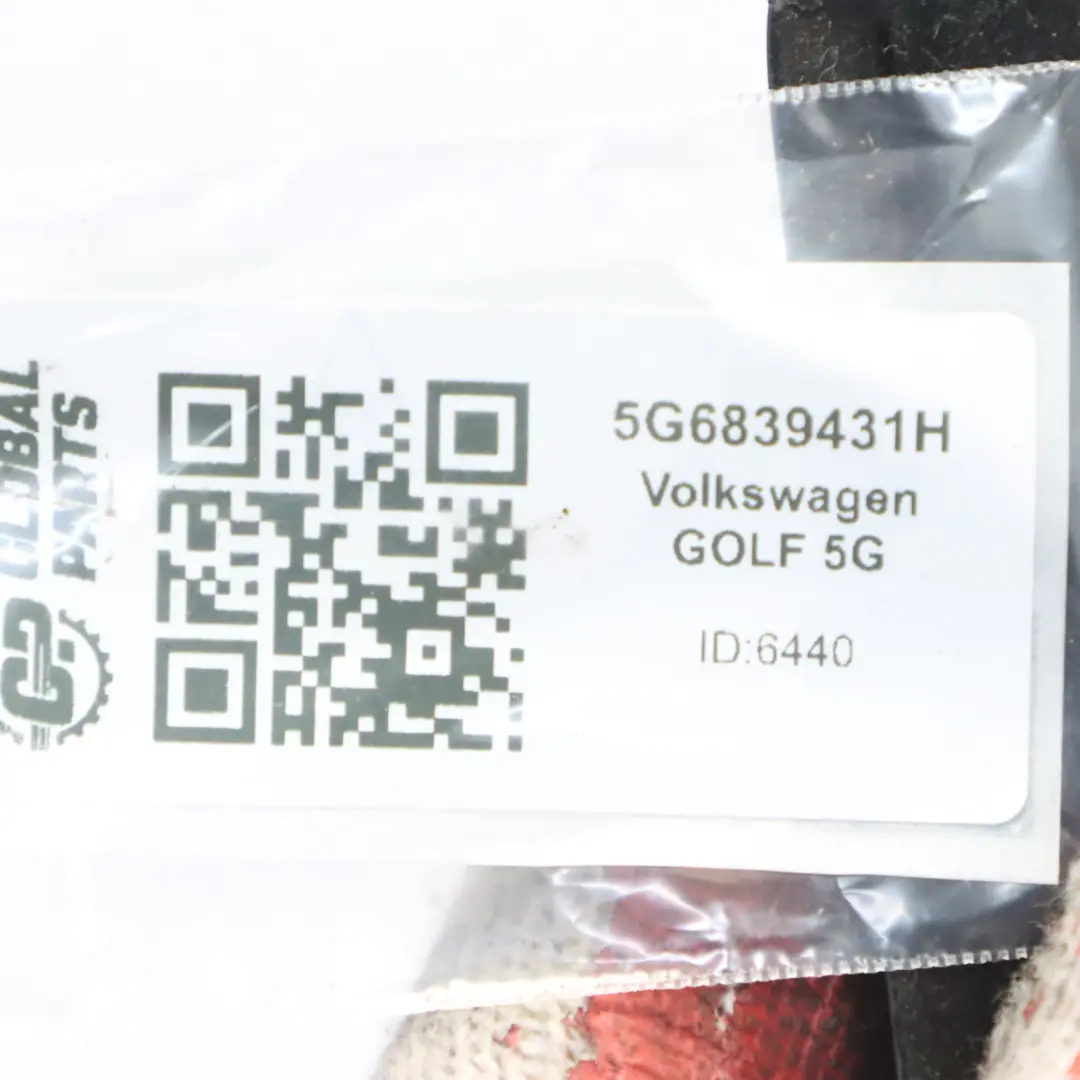 Volkswagen Golf 5G Hintere Tür Fenster Dichtung Gummi Rahmen Links 5G6839431H