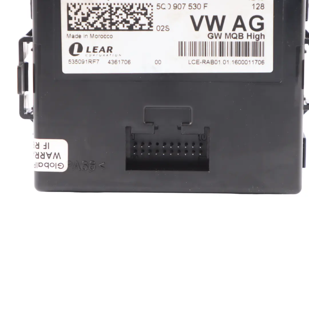 Audi RS3 8V Gateway Módulo de Control GCM Unidad ECU 5Q0907530AJ