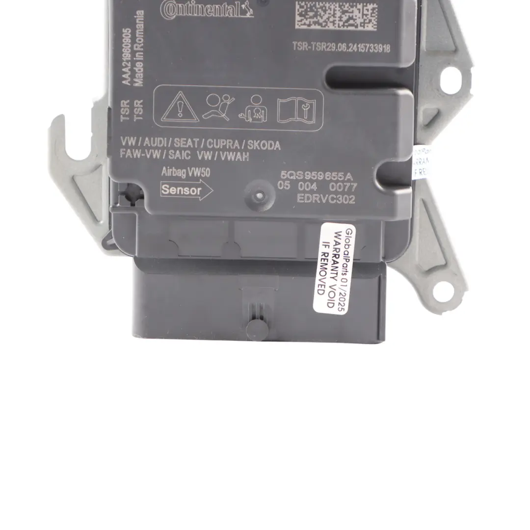 Audi S3 8Y Air Module Crash Impact Sensor Unit Control ECU 5QS959655A